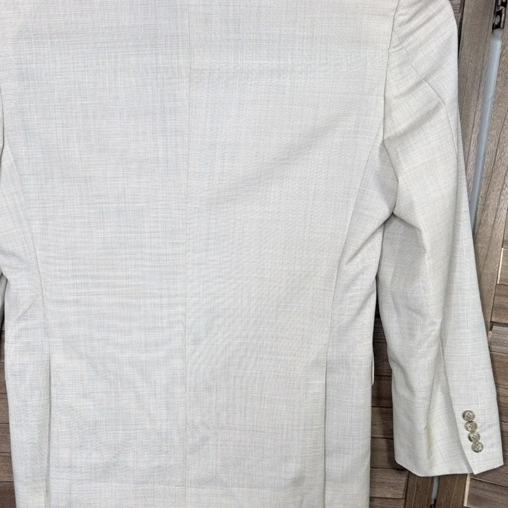 Jos. A. Bank Wool Sport Coat Mens 40 RG Signature Tailored Fit Beige Blazer